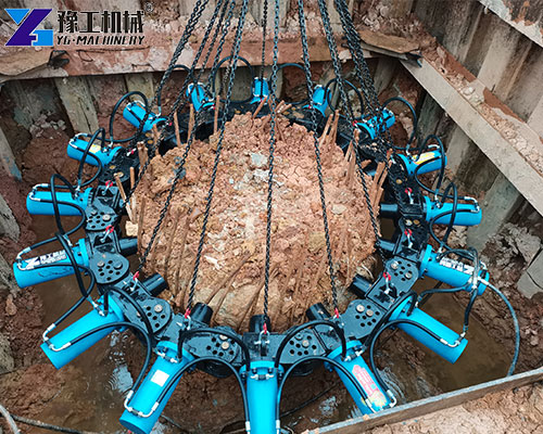 hydraulic concrete pile cutter