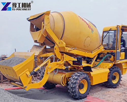 automatic concrete mixer