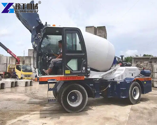concrete mixer truck self loading