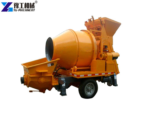 concrete mixer with pump machine