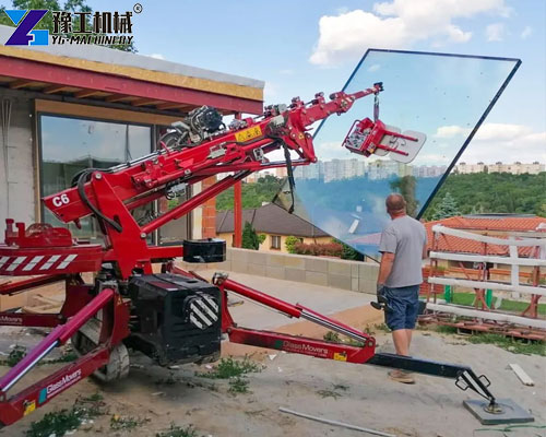 glass mini spider crane