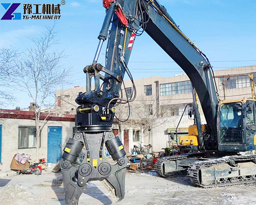 metal shear excavator