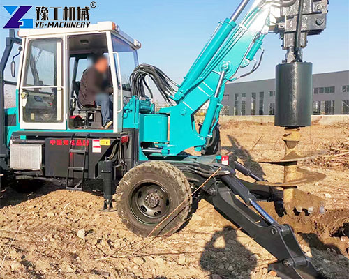 rotary drilling rig bore holes
