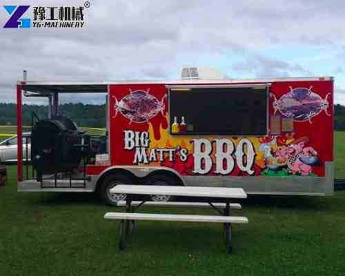 BBQ trailers by the roadside