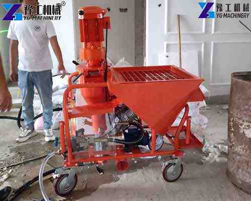 gypsum spray plaster machine for house decoration