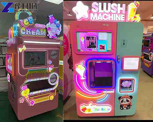 Ice cream vending machine&slush machine