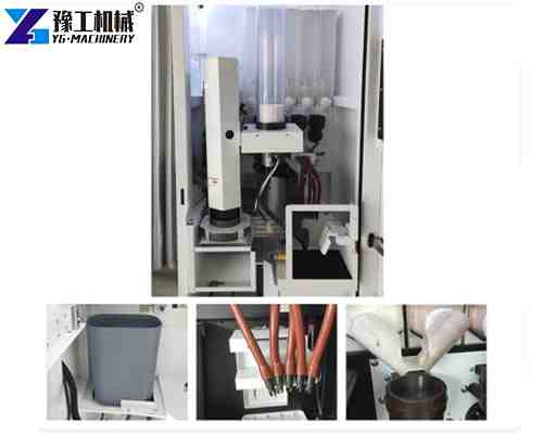Internal structure of coffee vending machine