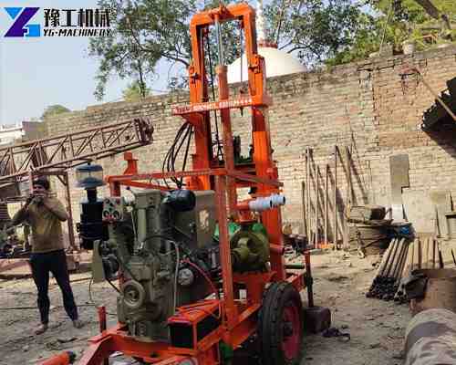 steel mini hydraulic borewell machine