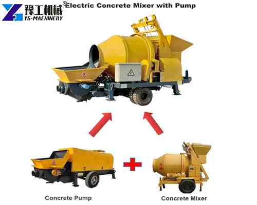YG concrete mixer and pump