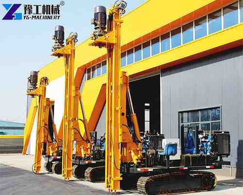 YG machinery solar farm pile driving