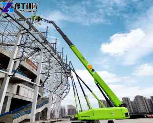 articulated platform in construction site