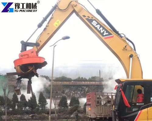 excavator scrap magnet
