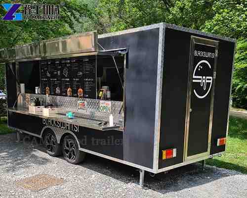 fast food mobile van in garden