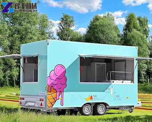 ice cream mobile kitchen trailer