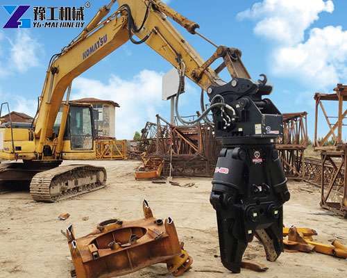 metal shear for excavator