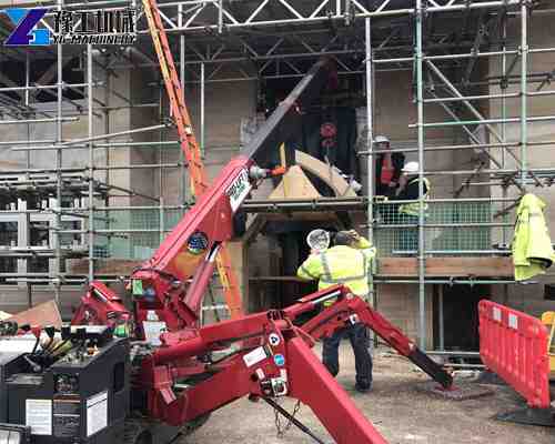 mini mobile crane in construction industry
