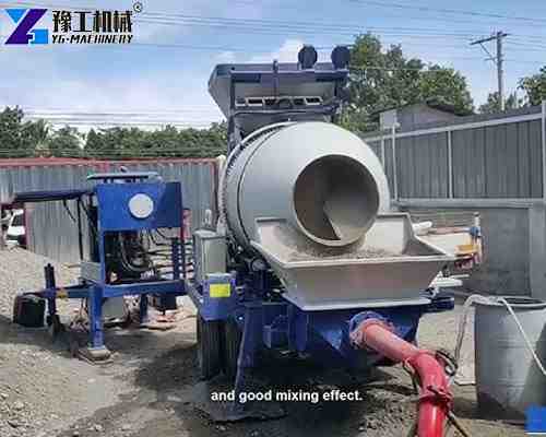 portable concrete mixer machine