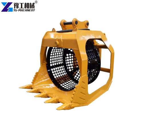 rotary screening bucket