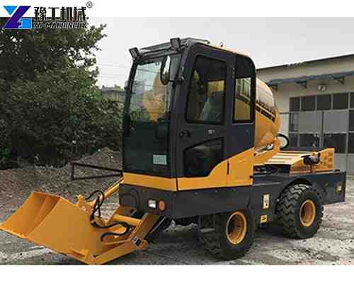 self loading mobile concrete mixer