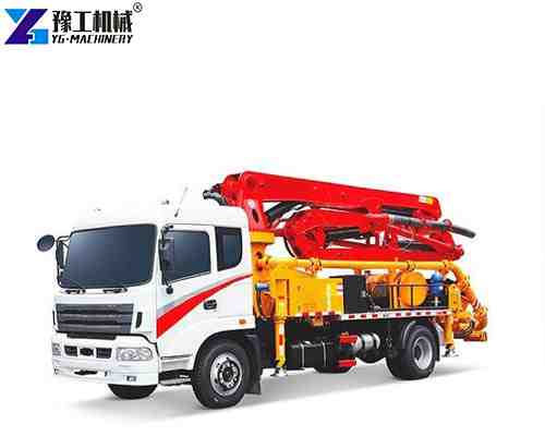 small concrete pump truck