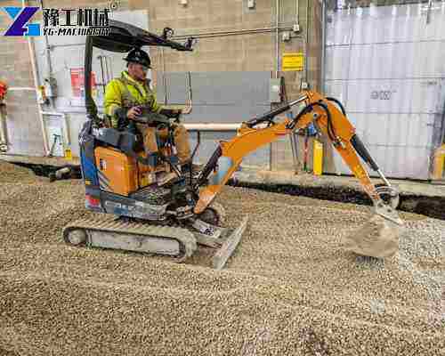 small excavation equipment in farm