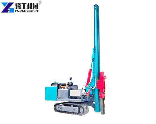 solar piling machine in YG machinery