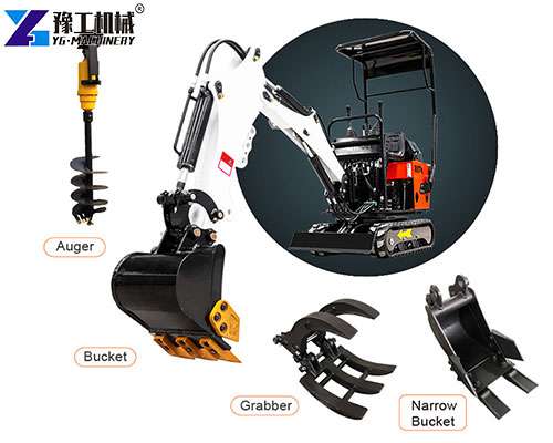 tiny mini excavator accessories