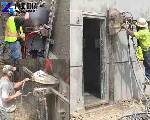 wall saw machine application