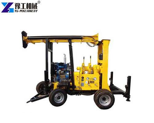 trailer mounted water well drilling rig