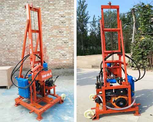 ZX 220 gasoline hydraulic small water well drilling rigs