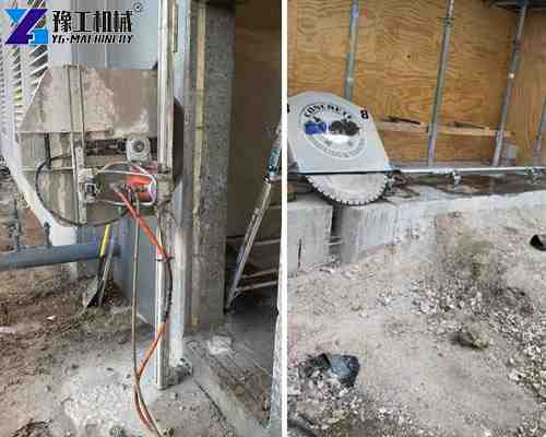 concrete wall saw cutting machine