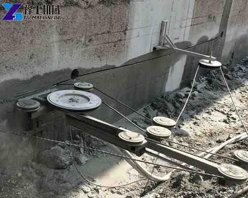 concrete wire saw in basement