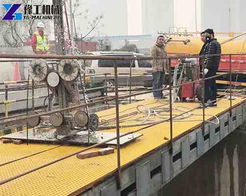 diamond rope saw in bridge construction