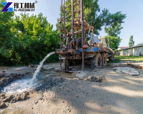 drilling machine truck in agriculture