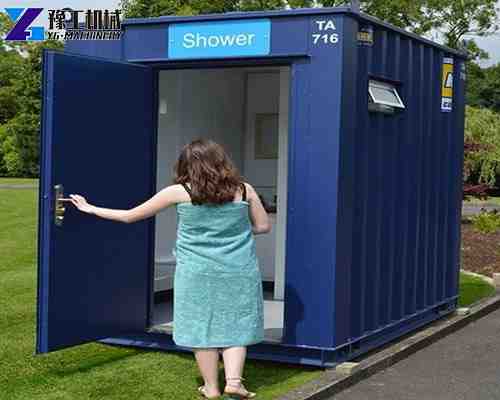 porta cabin bathroom in outdoors