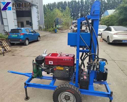 portable well drilling machine for water well