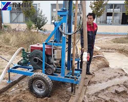 portable well drilling machine for water well