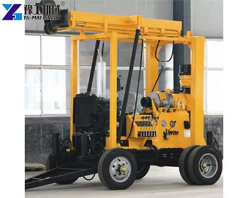 trail behind spindle type core drilling rig