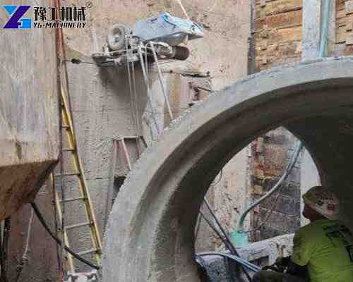 wire saw machine wall cutting