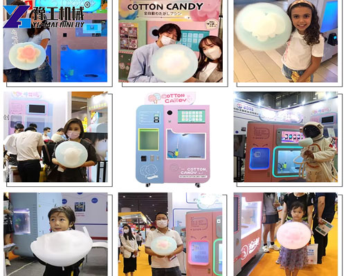 automatic cotton candy vending machine
