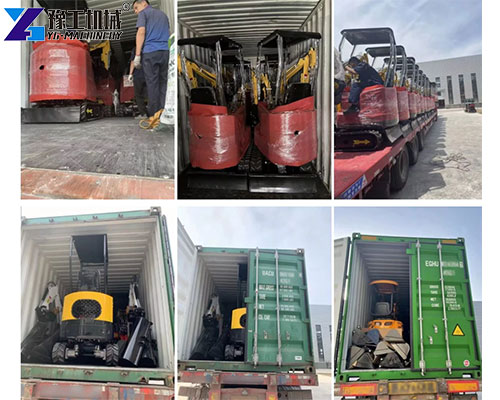 Bulk delivery of mini excavator