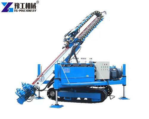 crawler mounted anchoring drilling rig