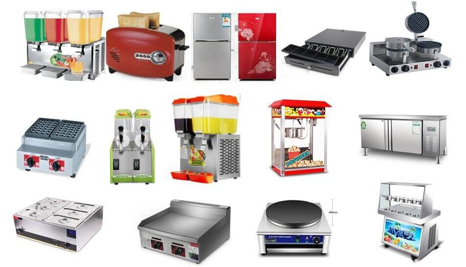 electric food cart internal equipment