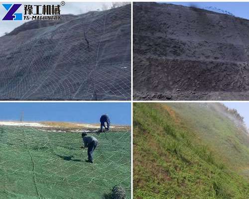 hydroseeding machine for slope greening