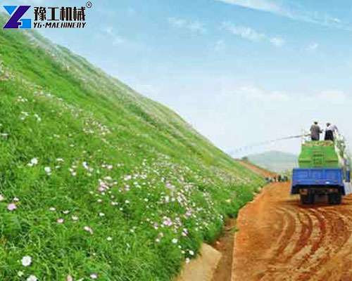 hydroseeding works for slope protection