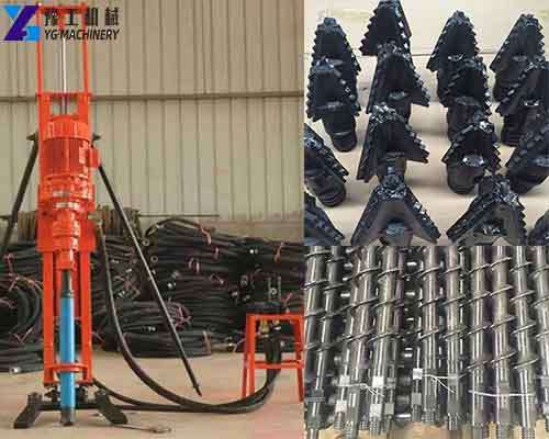 Portable DTH drilling machine & parts
