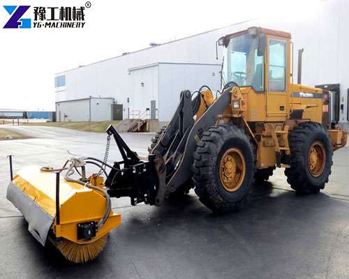 snow sweeper loader machine