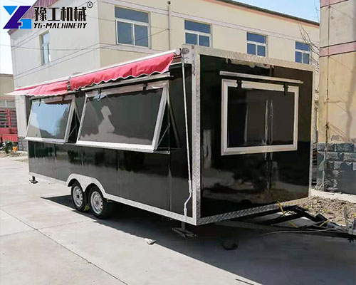 square fast food trailer