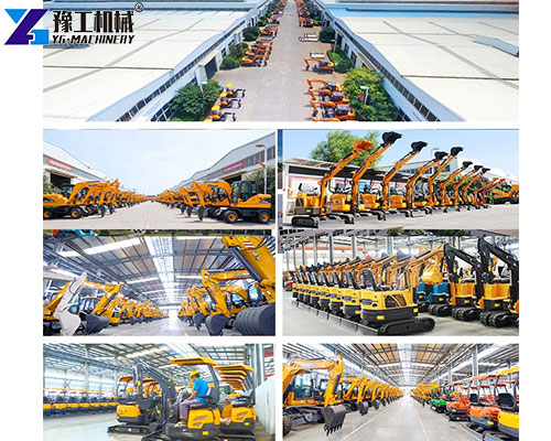 YG factory mini excavator display