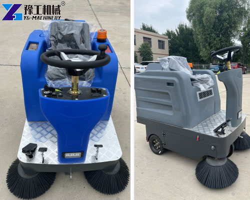 electric ride on floor sweeper